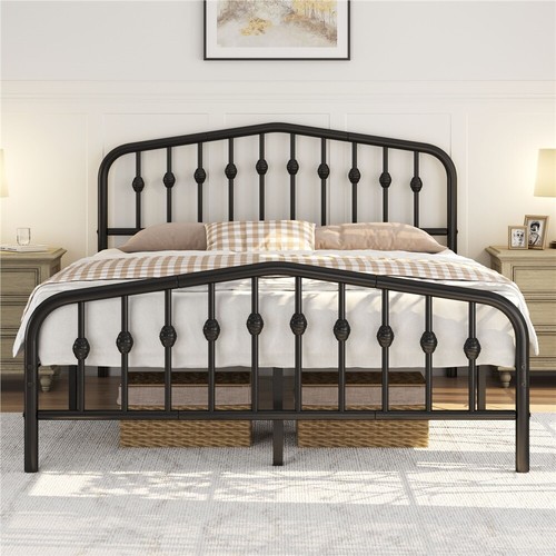Metal bed frame with - frame, arched