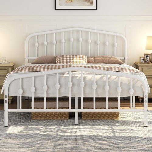 4ft6 double bed frames metal - double,
