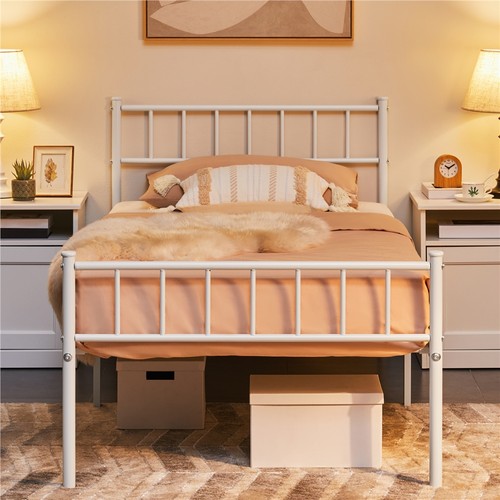 Single double metal bed - double,