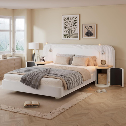 Double bed frame velvet - frame,