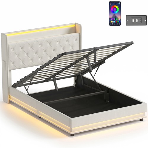 4ft6 double bed frame with - double,