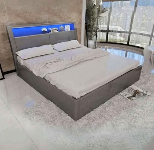 Modern white high gloss double - white,