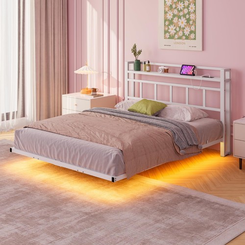Floating 4ft6 double size bed - double,