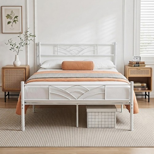 Modern 4ft white double - modern,