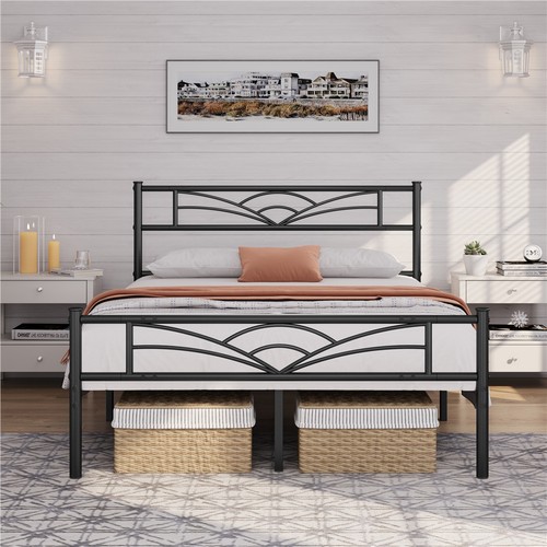 Metal platform bed - metal,