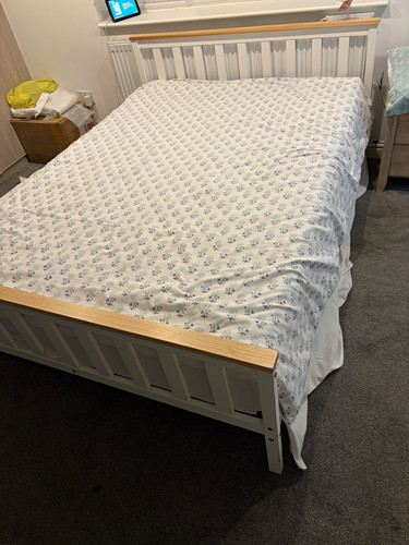 White painted wooden - painted,