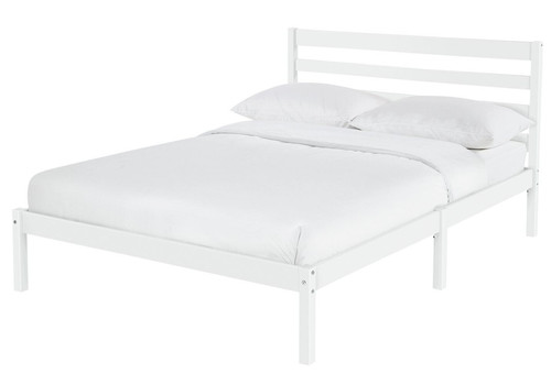Home kaycie double wooden bed - wooden,