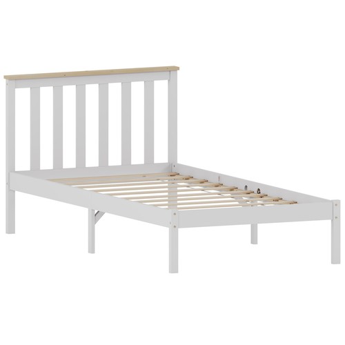 Wood bed milan single - single, double
