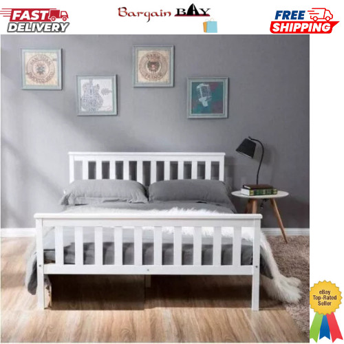 4ft wooden bed frame - wooden,