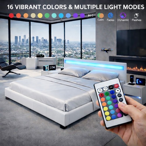 Sleek led upholstered design - sleek,
