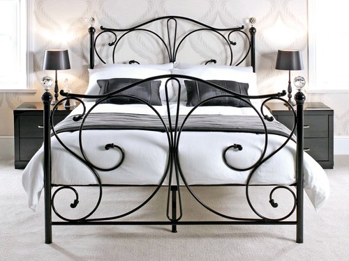 Metal bed frame 4ft6 - metal, double
