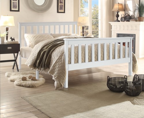 Solid 4ft 3ft wooden bed - 4ft,