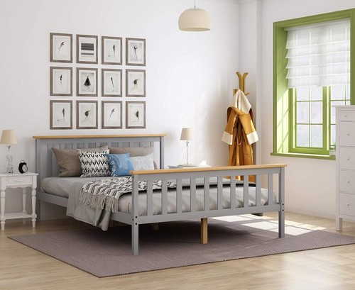 Solid wooden bed frame 3ft - solid,