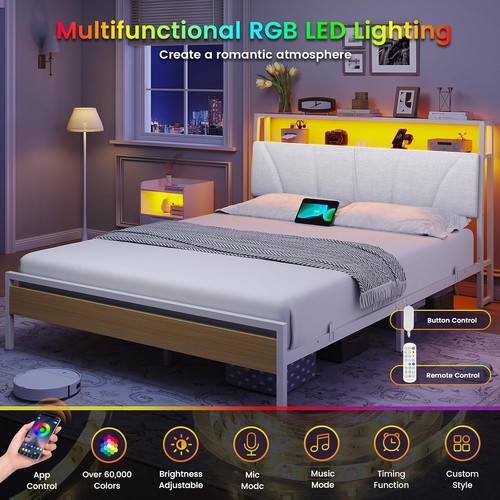 4ft double bed - frame, with