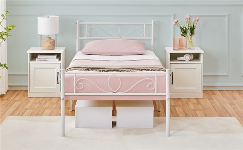 Metal bed frame single double - frame,