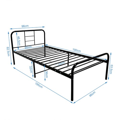 New simple metal bed - new,
