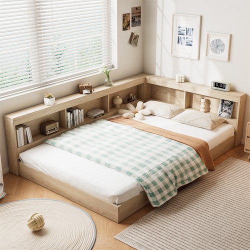 Wooden storage bed frame - frame, for