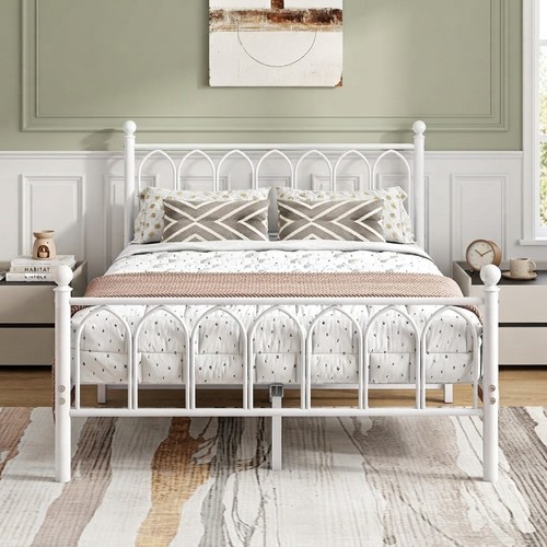 Stylish double metal bed - stylish,