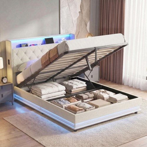 4ft6 double bed frame with - 4ft6,