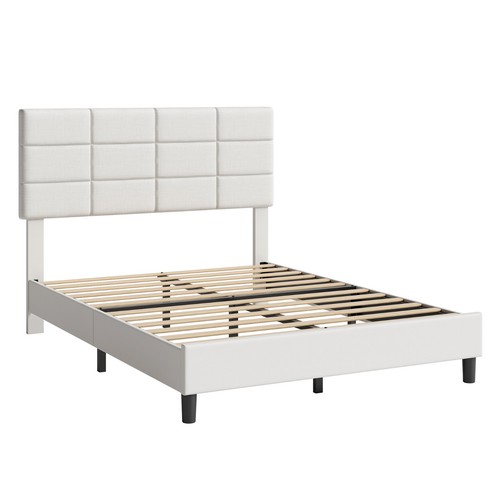 Upholstered platform bed - platform,
