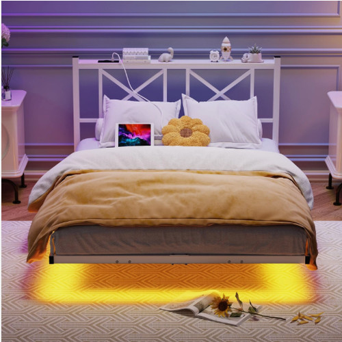 4ft6 double floating bed - double,
