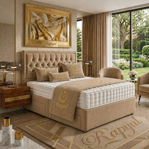 Luxury divan bed set with - set,