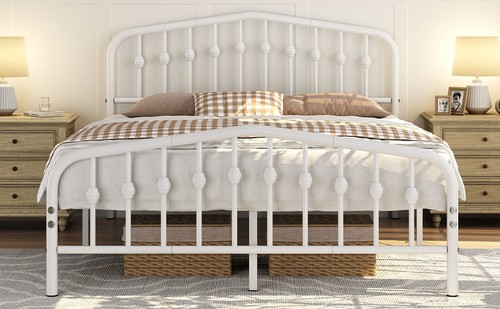 Metal bed frame with - metal,