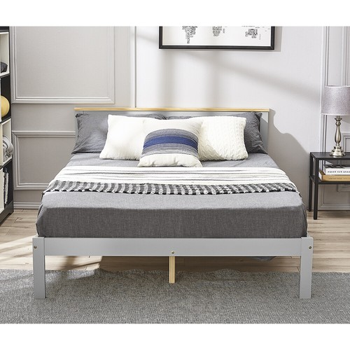 Panana white grey double - double, bed